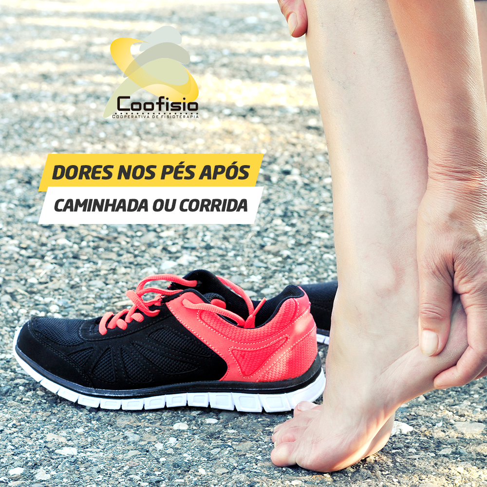 Dores nos pés após a caminhada ou corrida